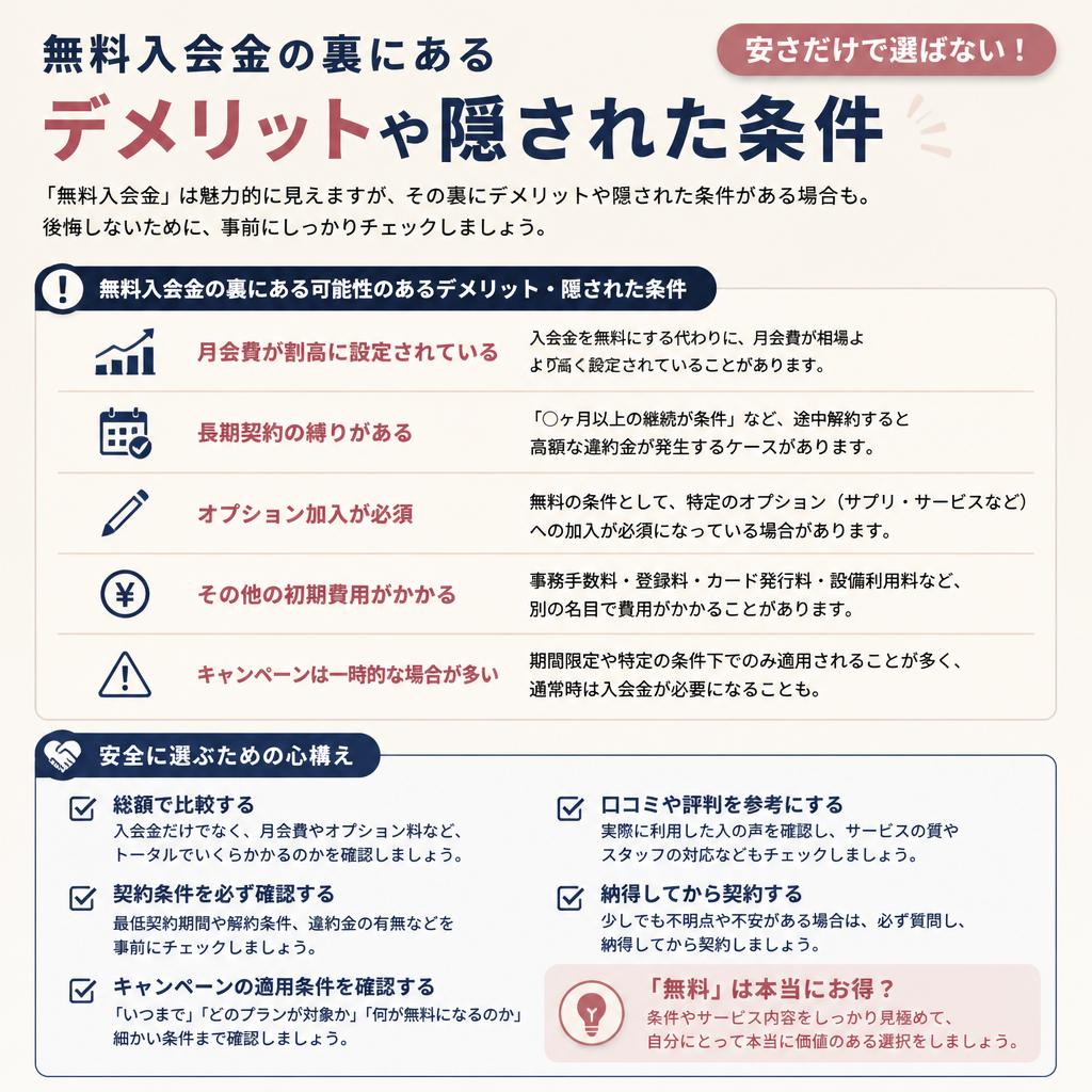 2. 無料だからこその注意点