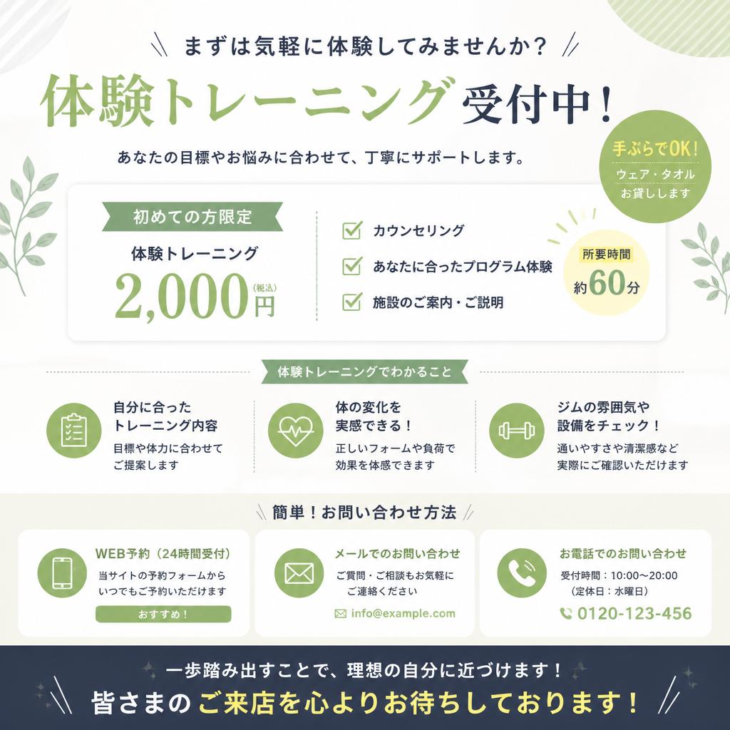 今すぐお問い合わせを！